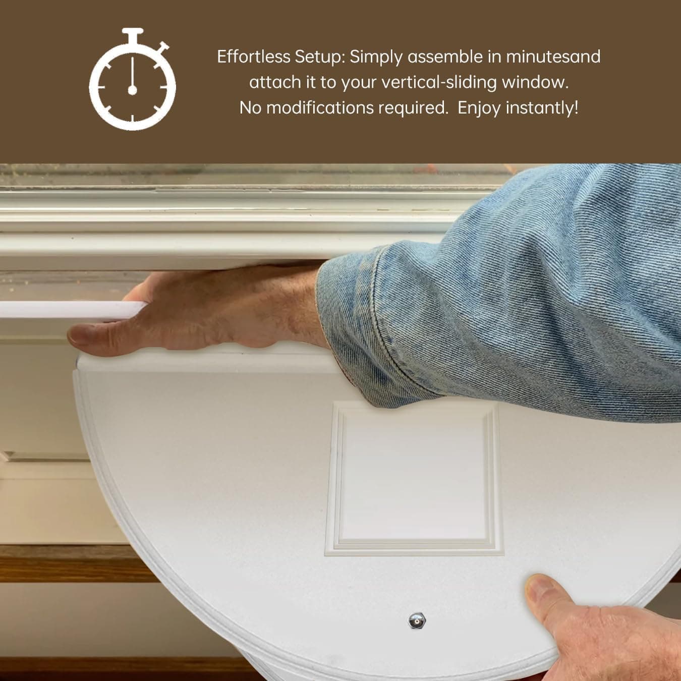 JOYSEUS Window Bird Feeder with 180° Clear View thumbnail 4