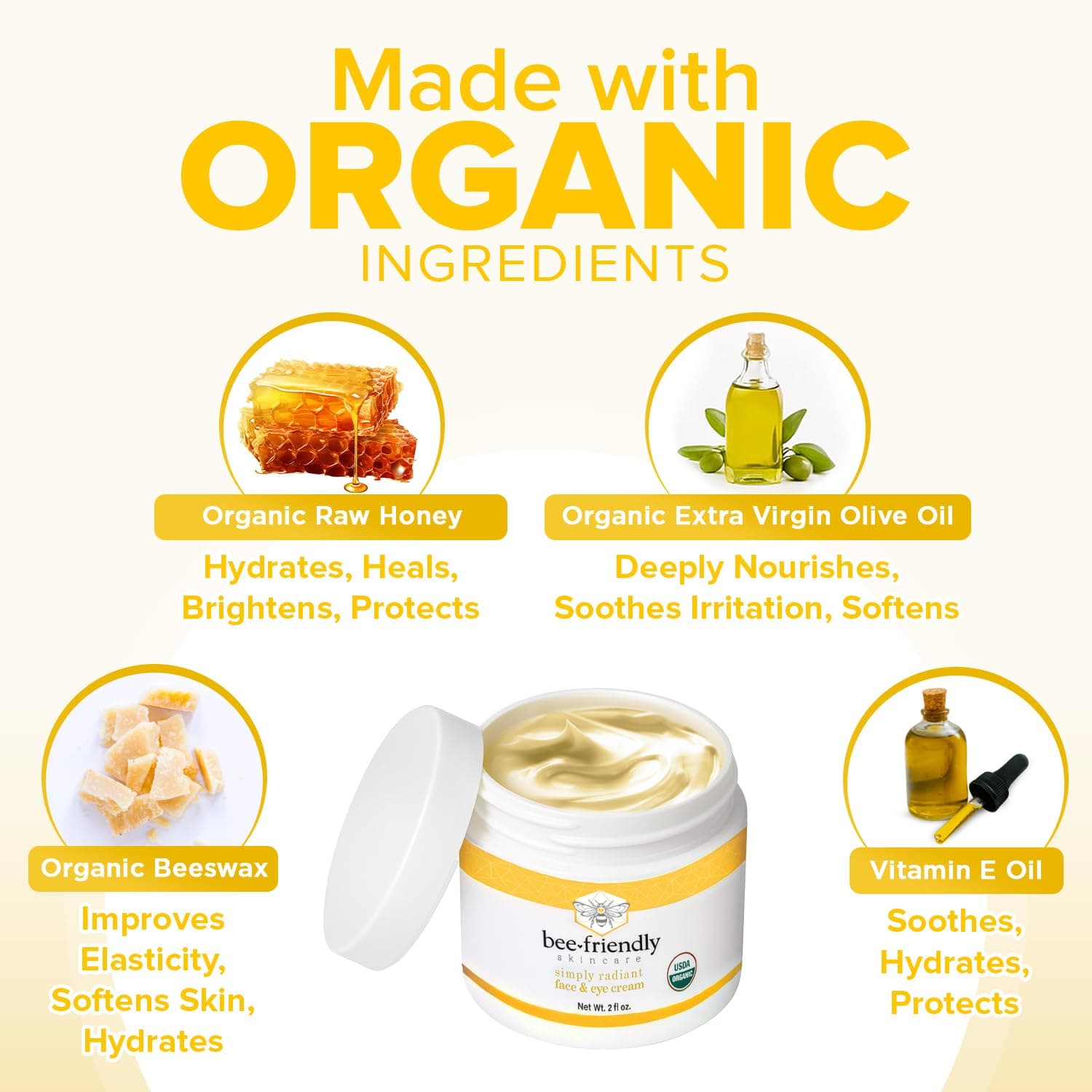 BeeFriendly Organic Face and Eye Cream thumbnail 2