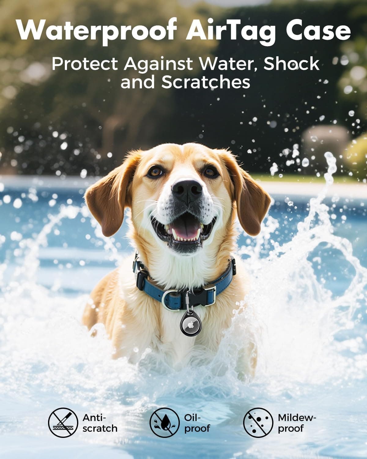 UNBREAKcable AirTag Holder 4-Pack with Carabiner thumbnail 3