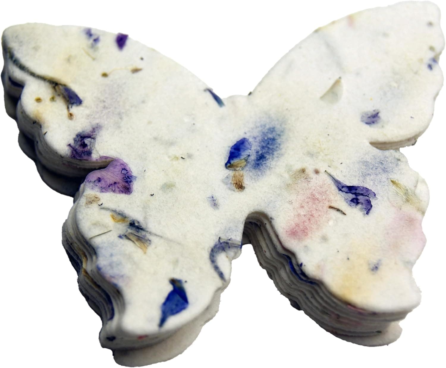 Of The Earth Handmade Paper - Wildflower Seed Paper Butterfly Shape - Large 3" - Set of 24 (45s Purple Recycled) : Patio, Lawn &amp; Garden view 1