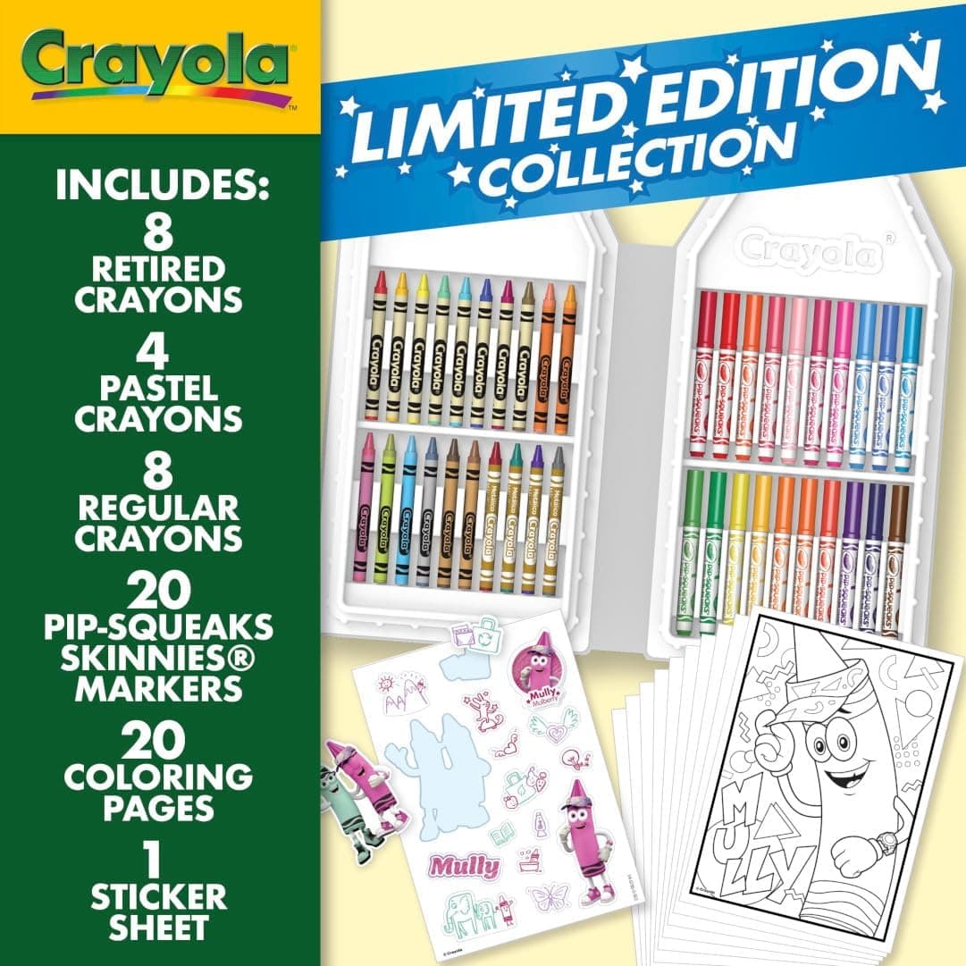 Crayola Coloring Set with Limited Edition Mauve Art Case, Limited Edition Crayons, 50+ Pieces, Gifts for Kids : Toys &amp; Games thumbnail 5