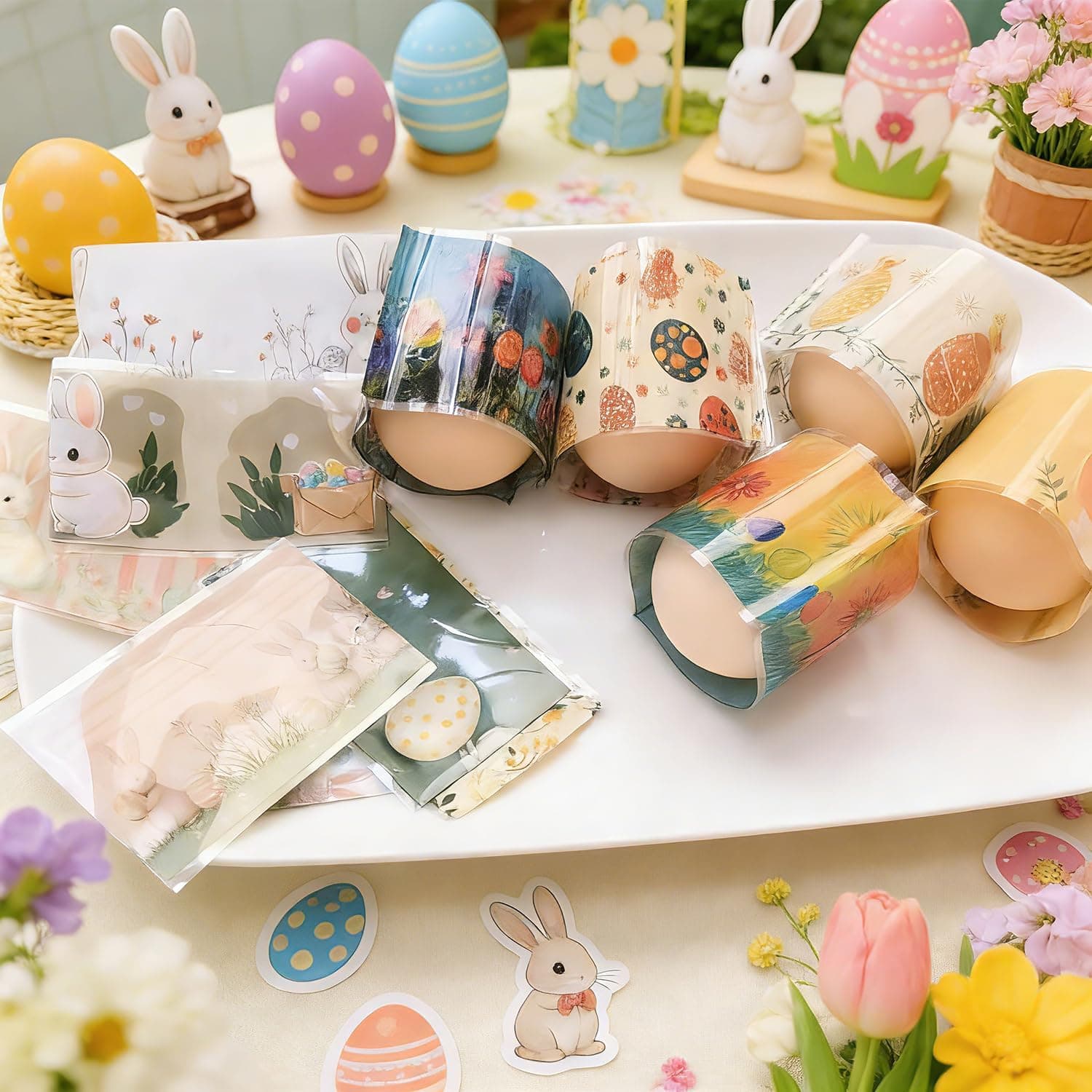 48-Piece Heat Shrink Easter Egg Decorating Wraps thumbnail 4