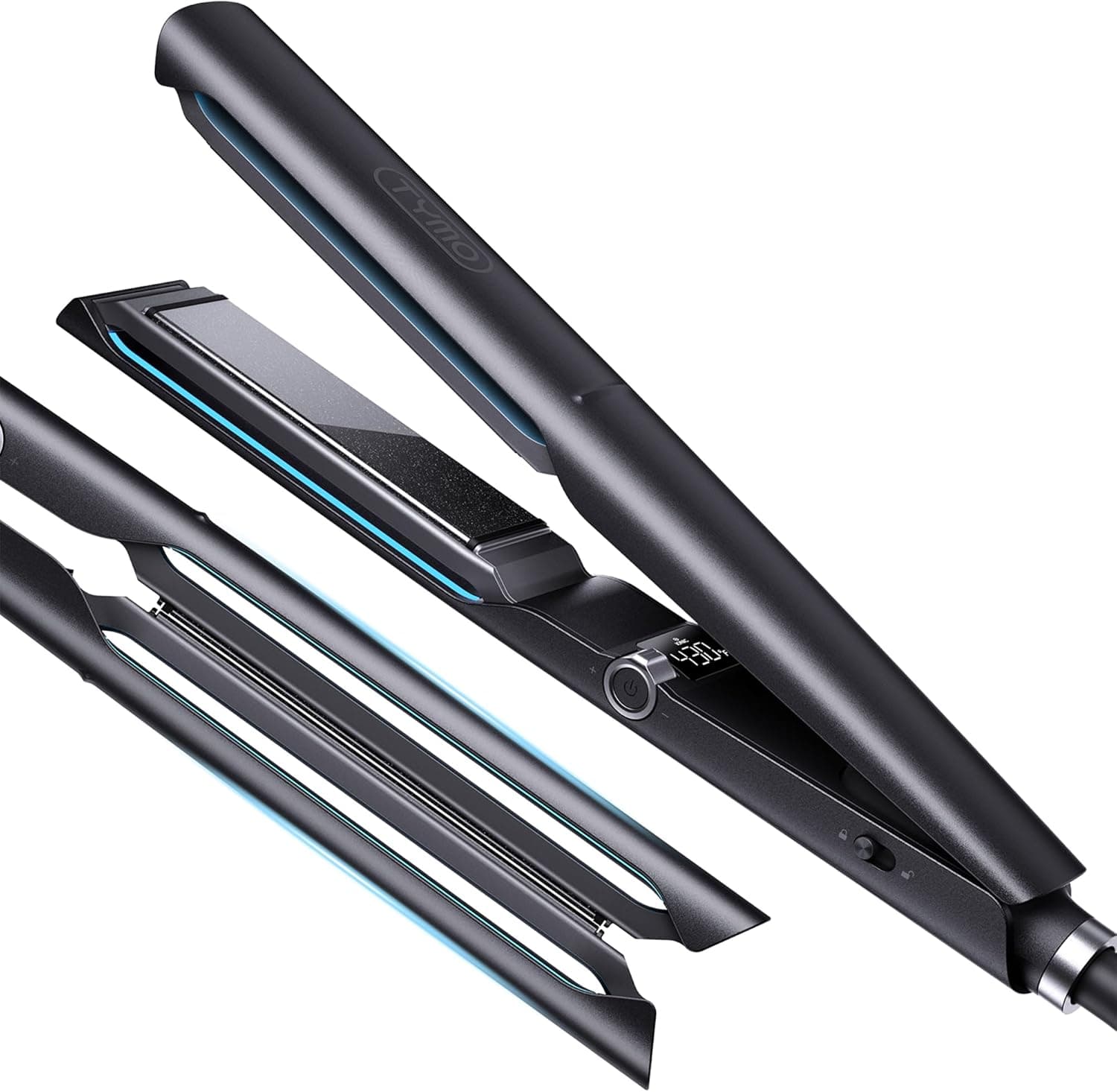 TYMO 2.0 Flat Iron Hair Straightener for Women - 1” Long Ceramic Professional 2 in 1 Straightener and Curler for Fast, Smooth Styling, Innovative Hollow Design to Boost Curls, 500M Ionic, Black : Beauty &amp; Personal Care — Spring Gift Ideas gift idea