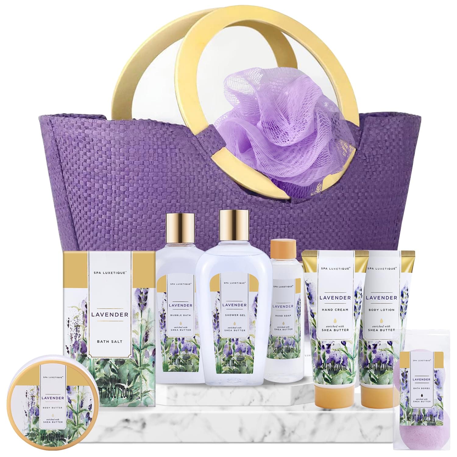 Spa Luxetique Lavender Bath and Body Gift Set for Women — Spring Gift Ideas gift idea