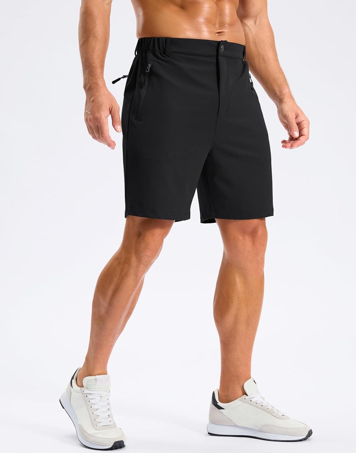 Pudolla Men's Hiking Shorts - Quick Dry with 3 Zipper Pockets thumbnail 3