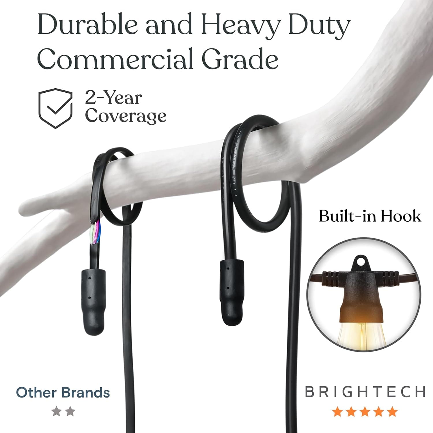 Brightech Ambience Pro Solar String Lights - 48Ft with Remote Control thumbnail 3