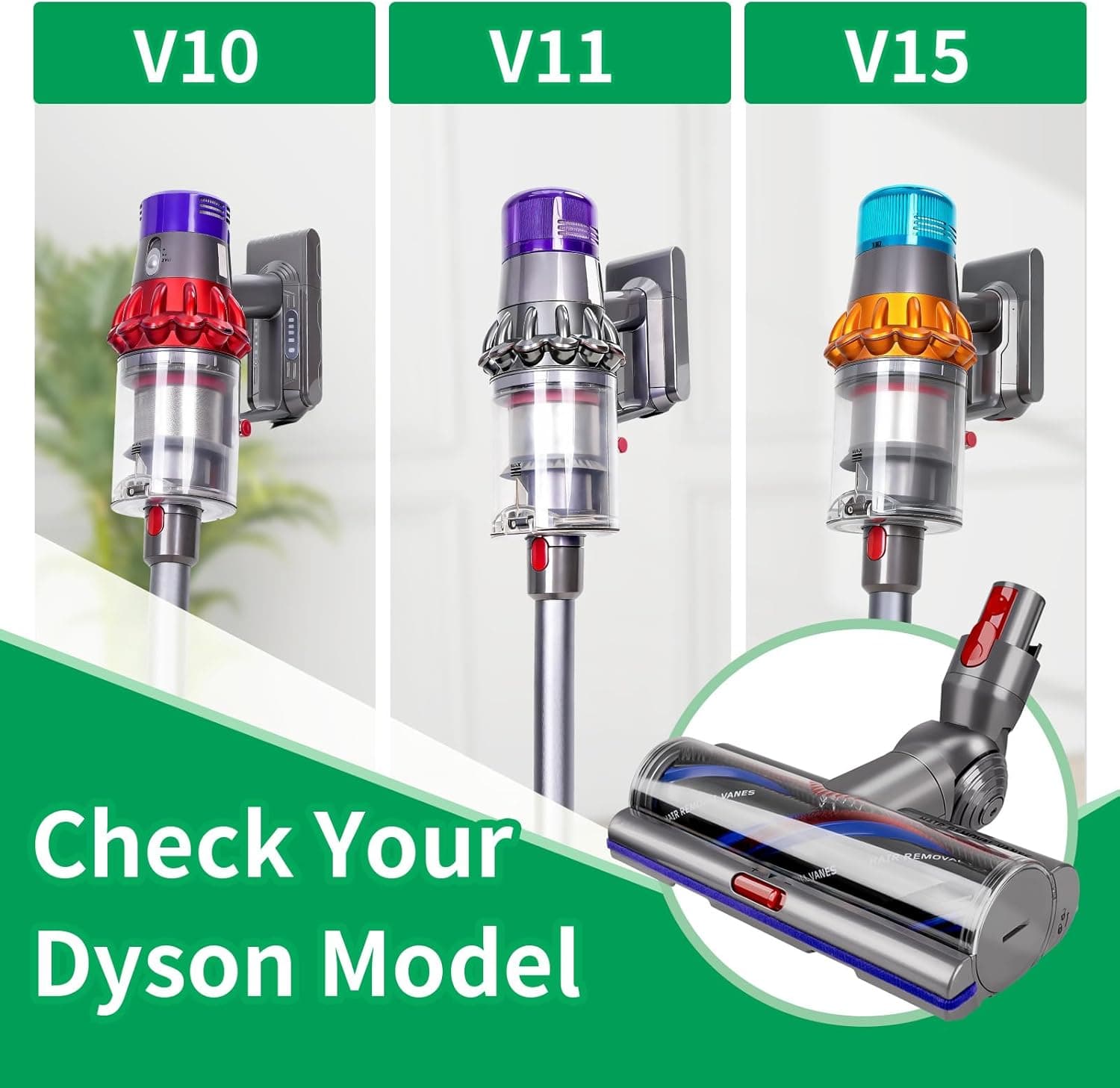 Upgraded High Torque Cleaner Head Replacement for Dyson V11, V15, and V10 thumbnail 2