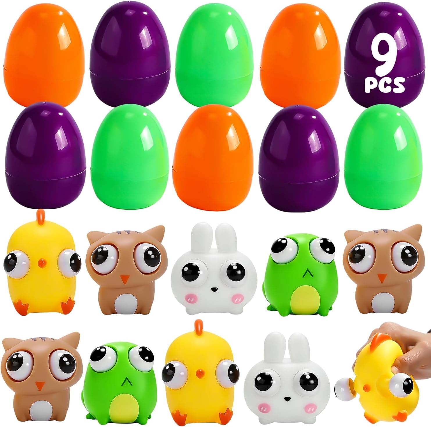 Easter Eggs Filled with Fidget Toys, 9 Pack — Easter Gifts gift idea