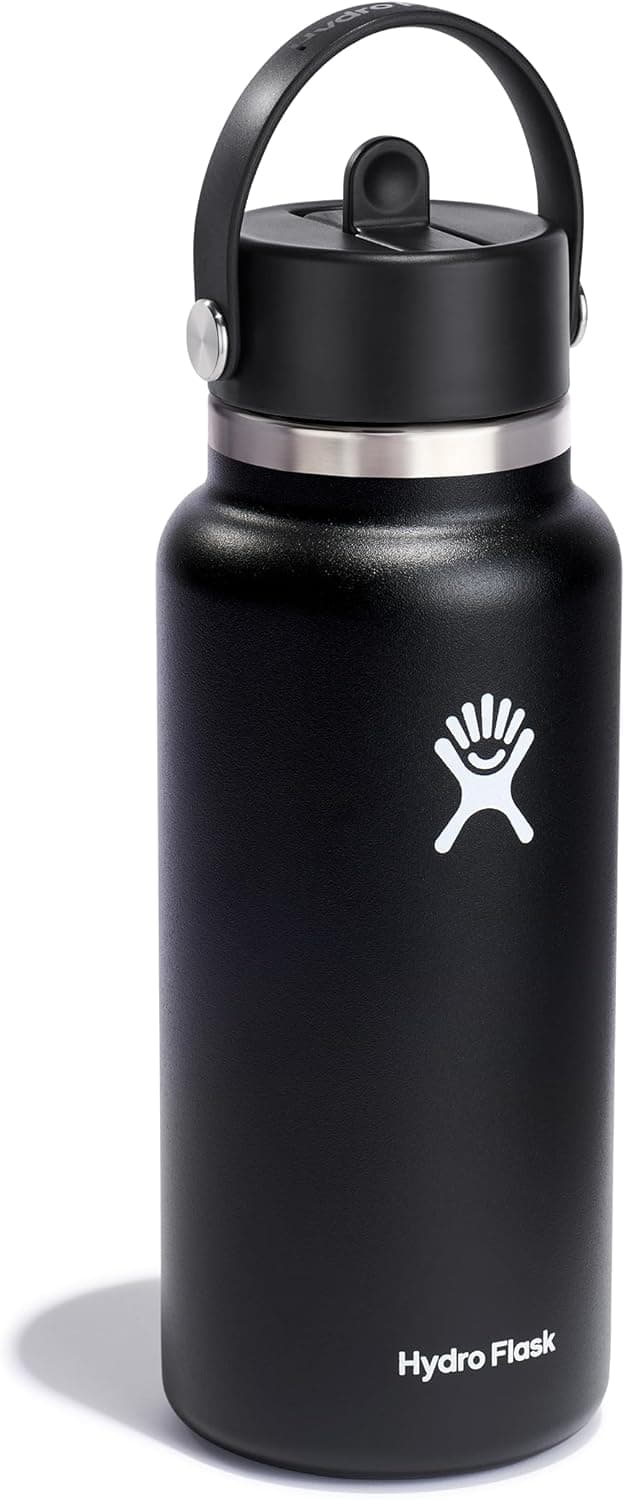 Hydro Flask Water Bottle - 32 oz Insulated Stainless Steel with Wide Straw Lid thumbnail 2