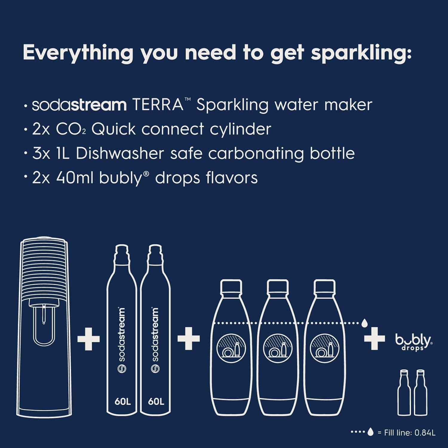 SodaStream Terra Sparkling Water Maker Value Bundle thumbnail 3