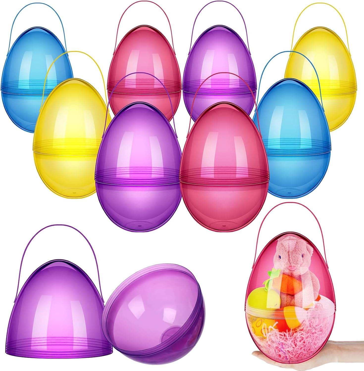 Funtery Jumbo Easter Eggs with Handles - Set of 8 — Easter Gifts gift idea