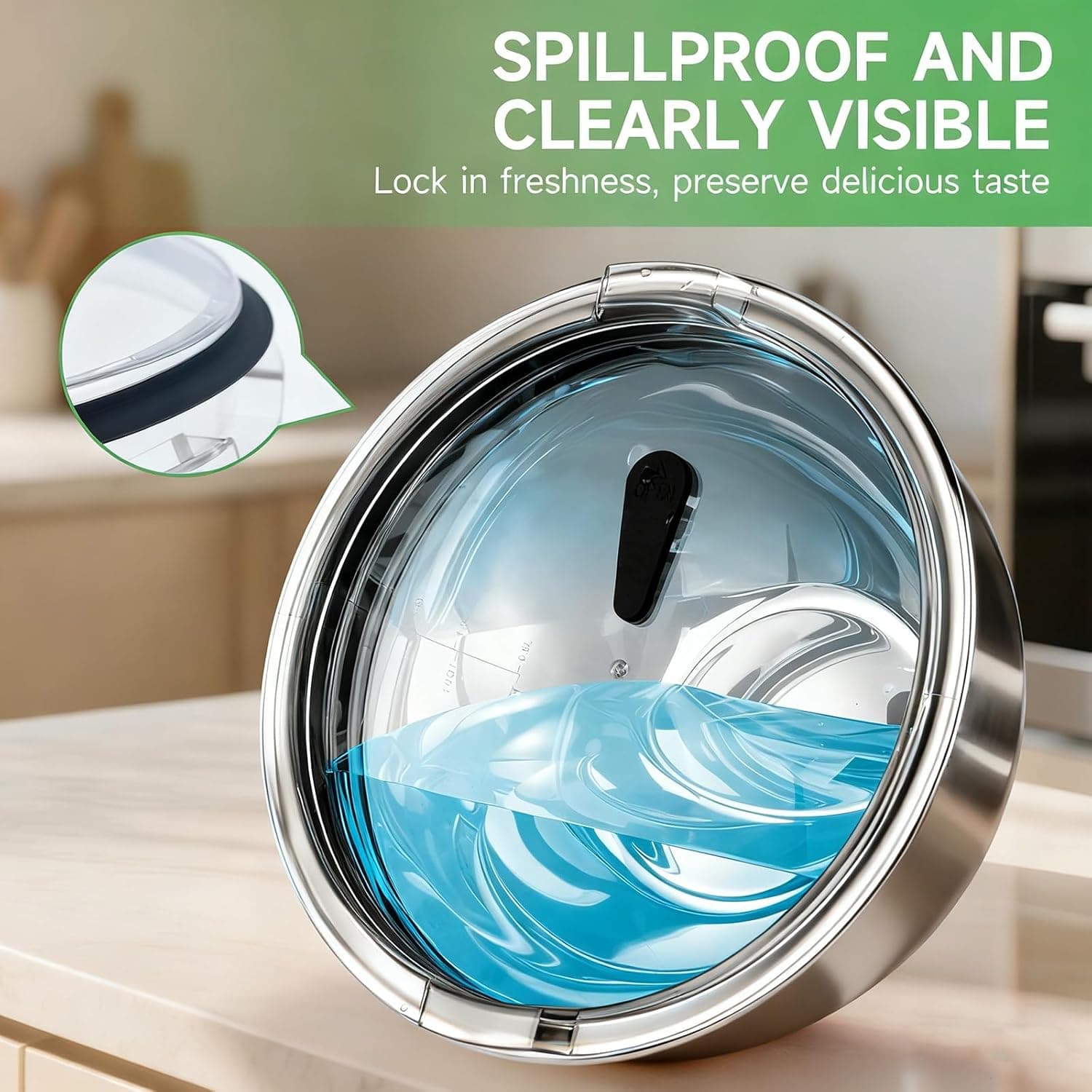 Stainless Steel Mixing Bowls with Airtight Lids thumbnail 3