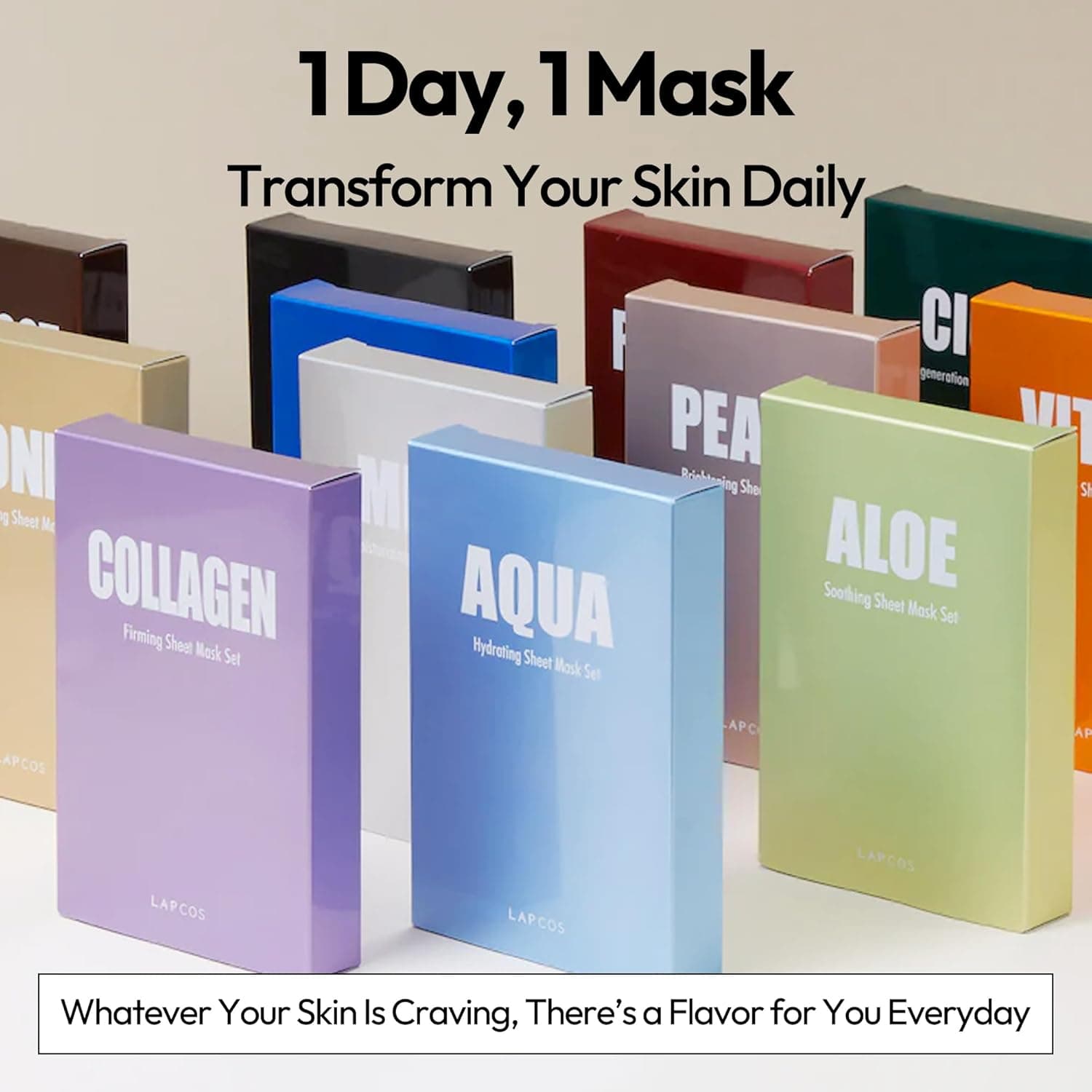 LAPCOS Collagen Sheet Mask 5-Pack thumbnail 5