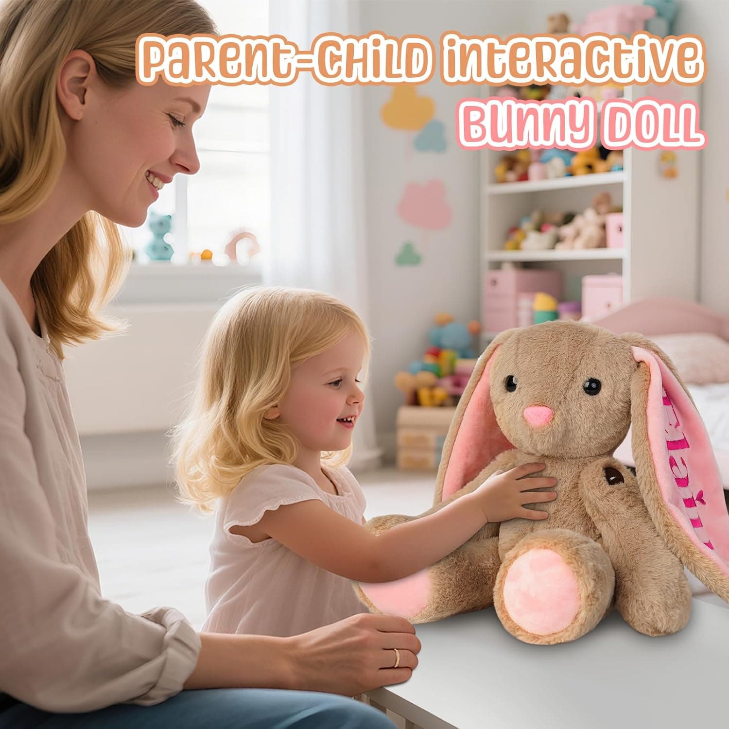 Personalized Bunny Plush with Embroidered Name thumbnail 2