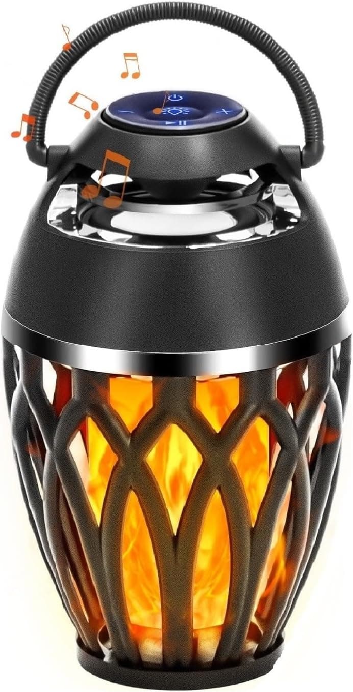 Vanten 2-Pack Outdoor Bluetooth Speakers with LED Flame Torch thumbnail 4