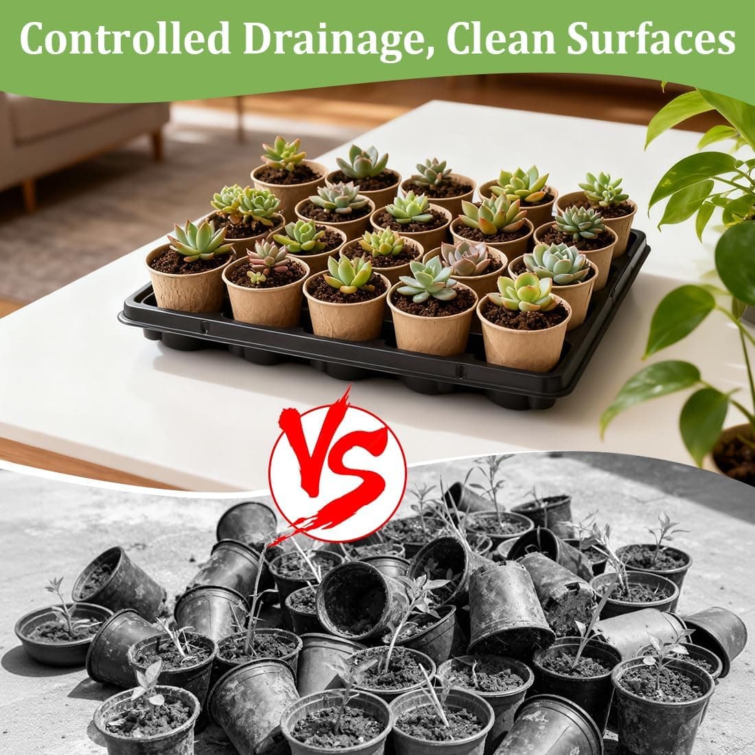 RooTrimmer Biodegradable Seed Starter Kit with Peat Pots and Seedling Trays thumbnail 5