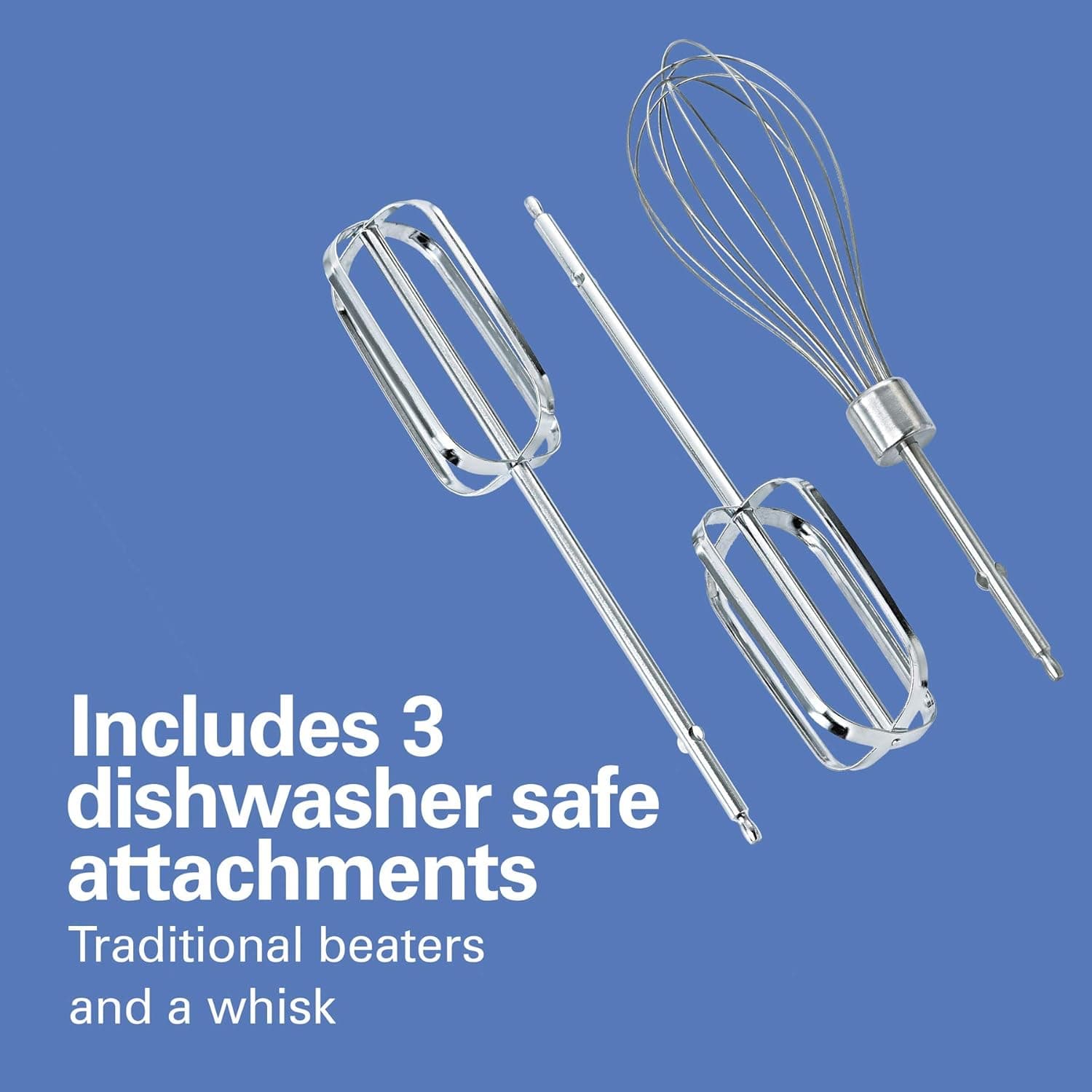 Hamilton Beach Power Deluxe 6-Speed Electric Hand Mixer with Snap-On Storage Case, QuickBurst, Beaters, Whisk, Powerful 250 Watt Motor, Bowl Rest, Black (62692): Home &amp; Kitchen thumbnail 3