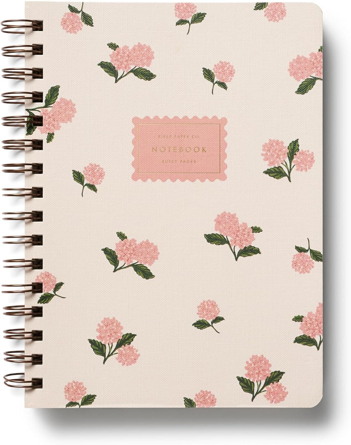 RIFLE PAPER CO. Spiral Notebook | 150 Ruled Pages, Inner Storage Pocket Folders, Double-Spiral Binding, Metallic Gold Foil Accents (8.25" L x 6.25" W), Curio : Office Products thumbnail 5