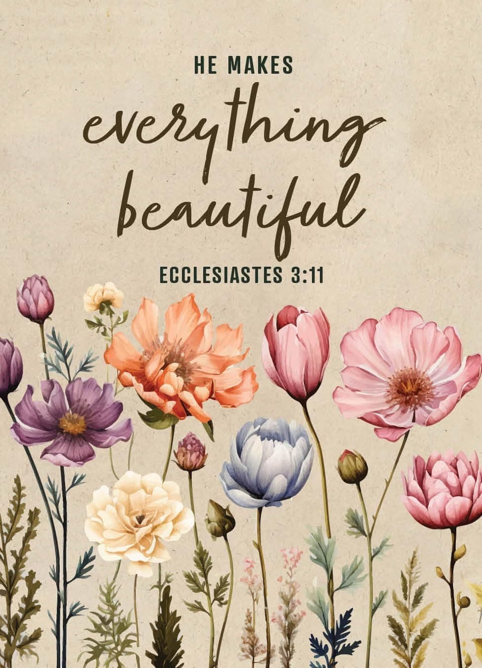 He Makes Everything Beautiful Pollinator Wildflower Mix Seed Packets - 25 Pack thumbnail 5