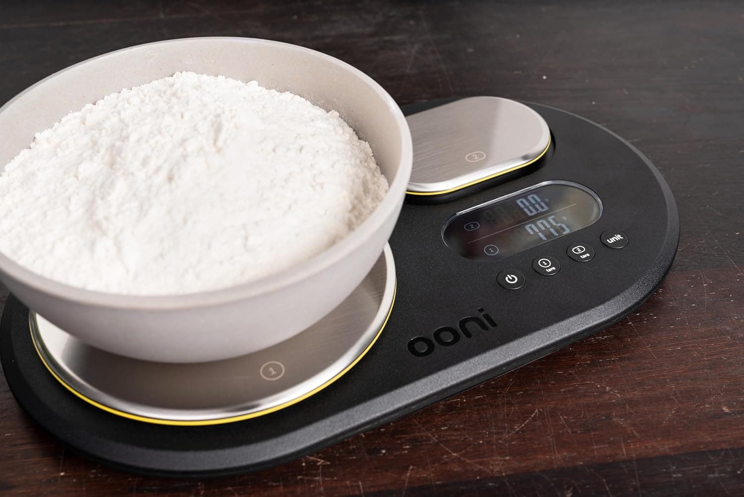 Ooni Dual Platform Digital Scales - Digital Baking Cooking Scales - Digital Kitchen Food Scales - LCD Display with Batteries - Ooni Pizza Oven Accessories: Home &amp; Kitchen thumbnail 3