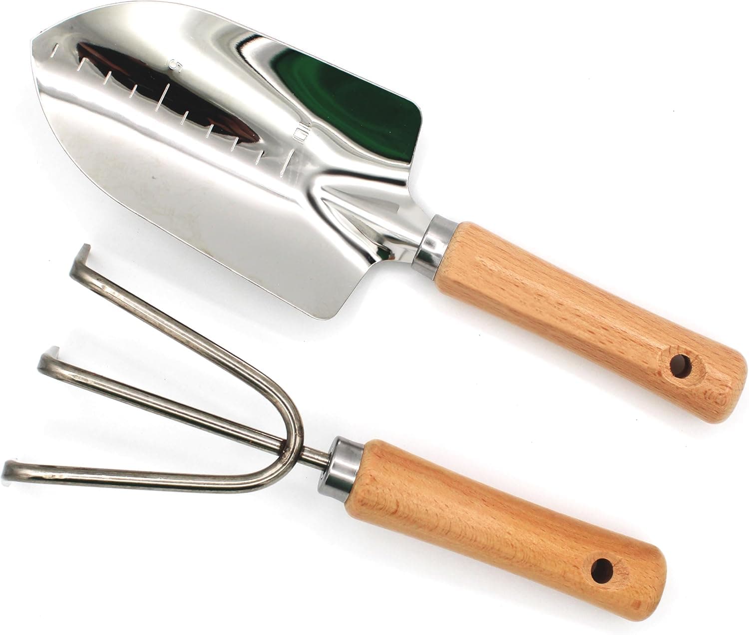 Personalized Garden Tool Set – Custom Engraved Shovel & Trowel with Wooden Handle thumbnail 4