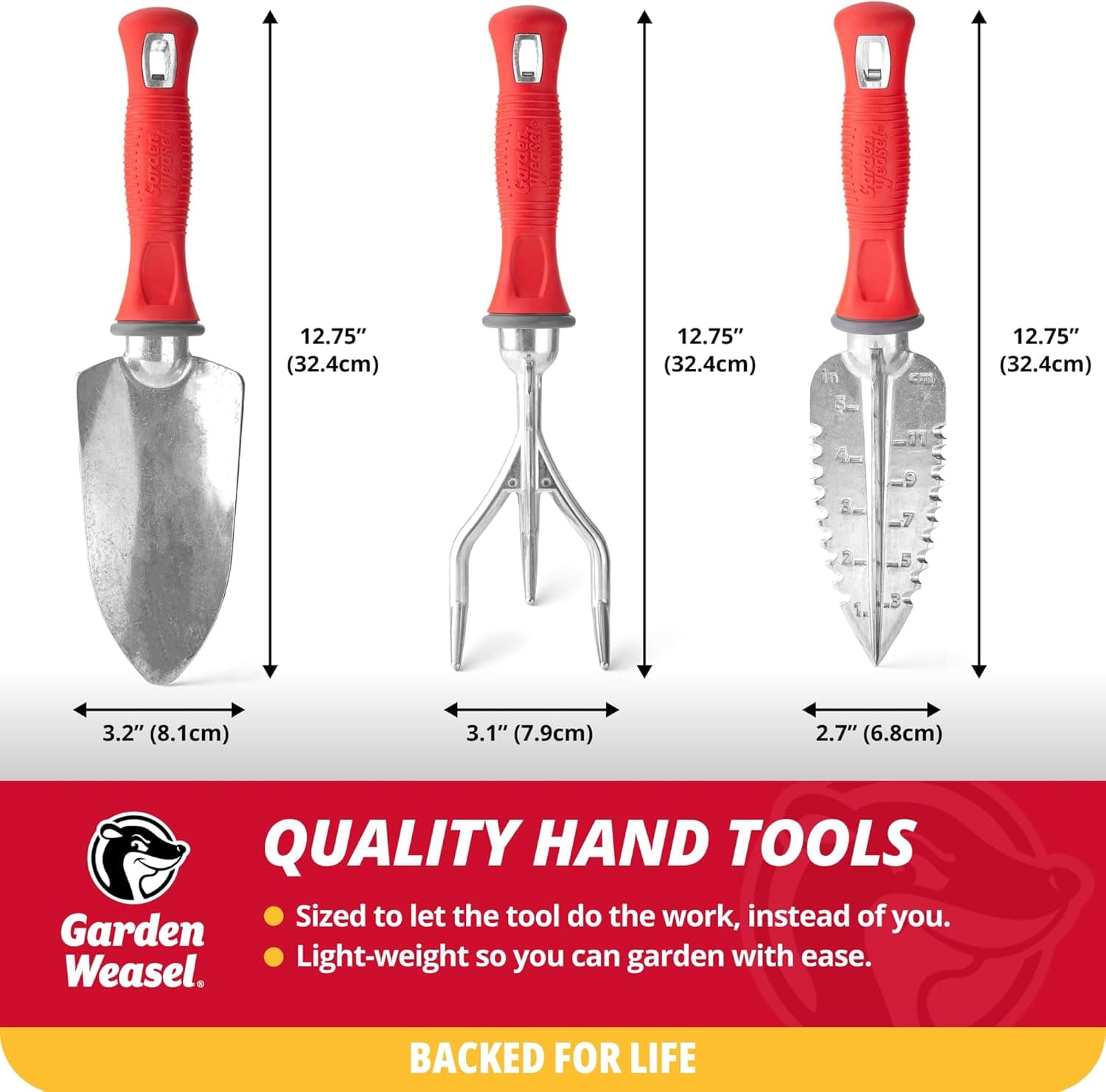 Garden Weasel 3-Piece Hand Tool Combo Set thumbnail 5