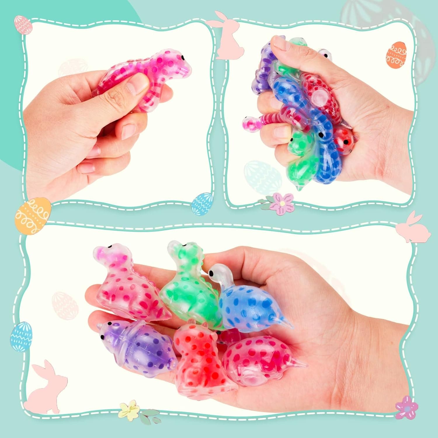 Budbof 24 Pack Easter Egg Fillers with Stress Balls, Fidget Toys Squeeze Balls for Kids - Easter Basket Stuffers for Boys Girls, Sensory Relief Toys for Egg Hunt Party Favors Classroom Prizes : Toys &amp; Games thumbnail 4