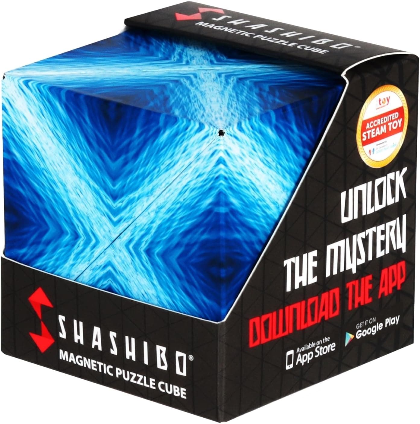 Shashibo Shape Shifting Box - STEM Fidget Toy with Ultra Strong Magnets - Sensory Puzzle Cube Transforms Into 100+ Shapes, Easter Basket Stuffers Gift for Kids, Teens, and Adults (Blue Planet) : Toys &amp; Games view 1