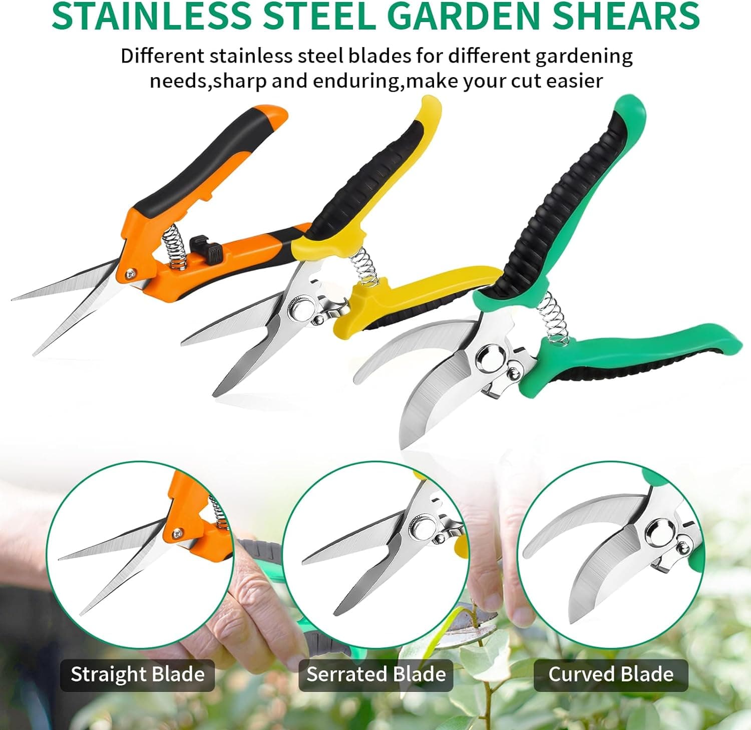 Garden Pruning Shears 3 Pack thumbnail 2