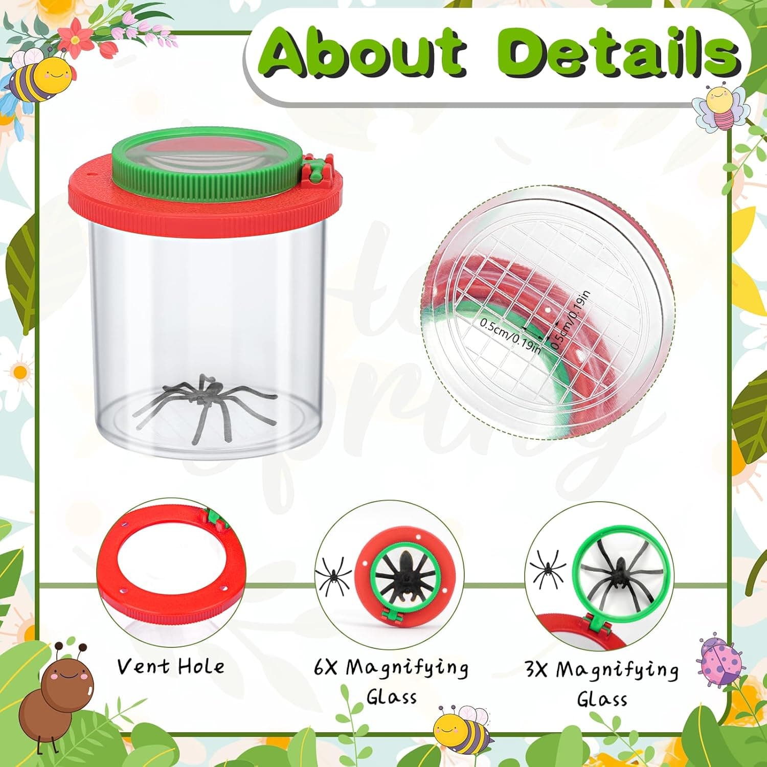 Coopay 3-Piece Magnifying Insect Box Kit thumbnail 3