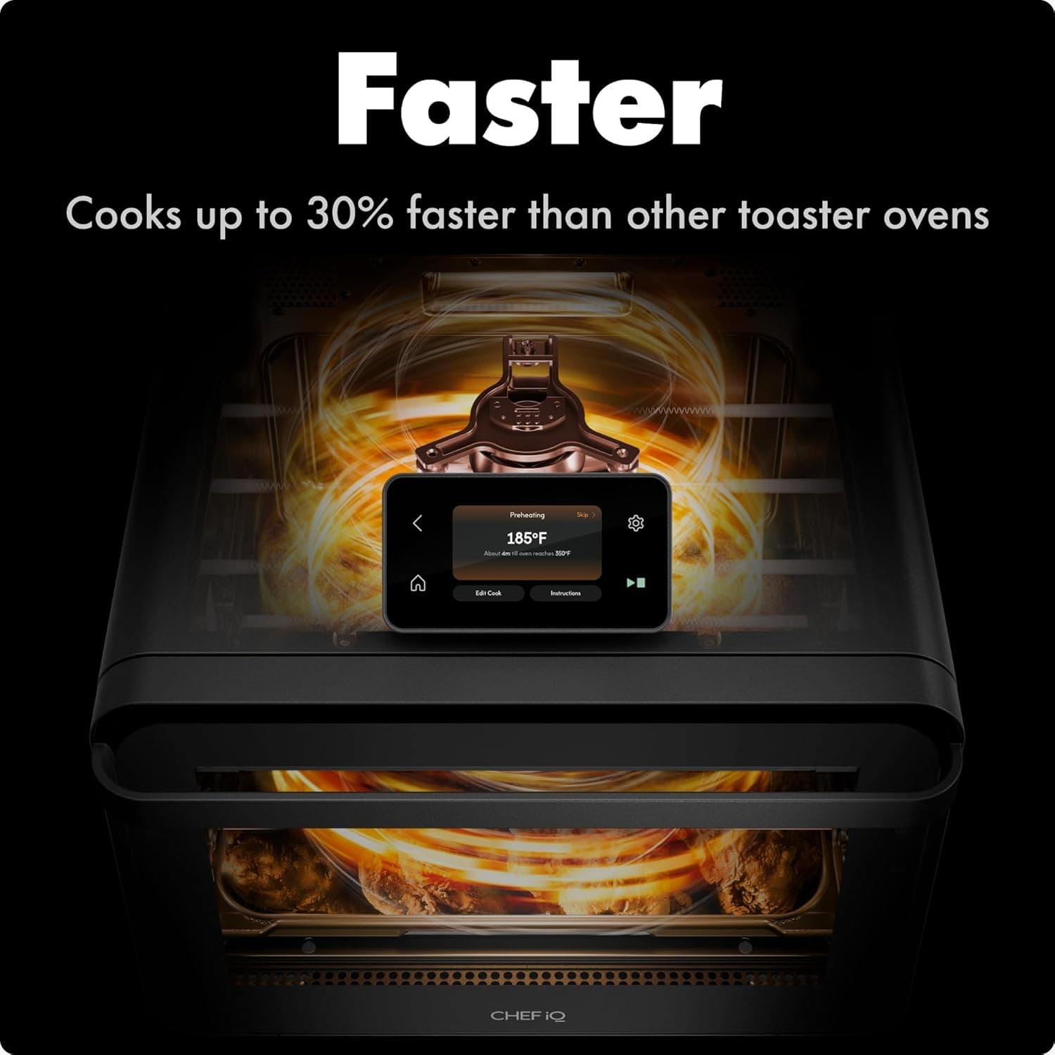 CHEF iQ MiniOven Smart Toaster Oven Air Fryer Combo thumbnail 3