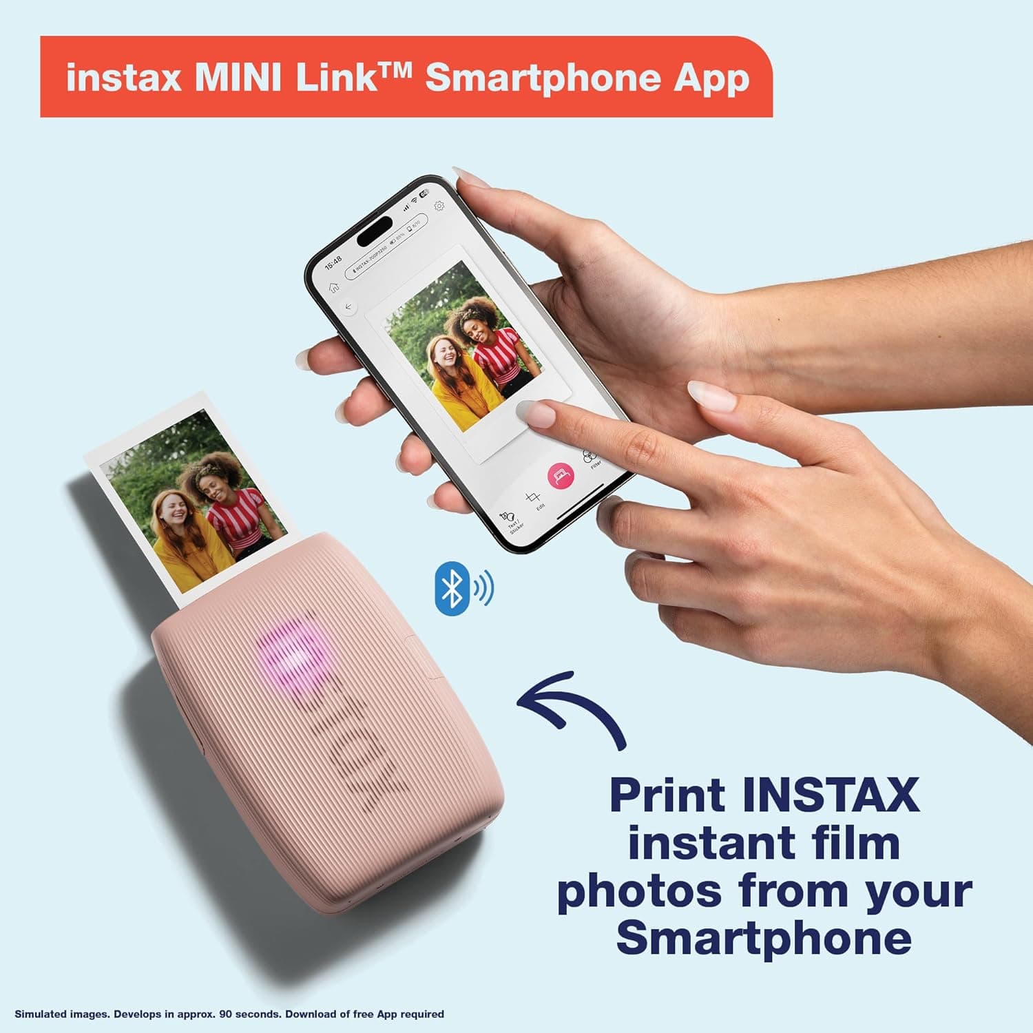 Fujifilm Instax Mini Link 3 Smartphone Printer - Rose Pink thumbnail 2