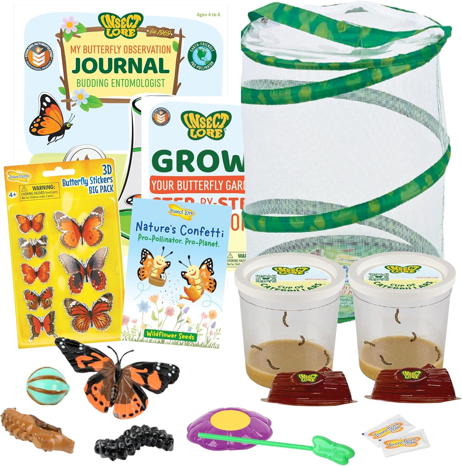 Insect Lore Butterfly Garden Kit with Live Caterpillars — Spring Gift Ideas gift idea