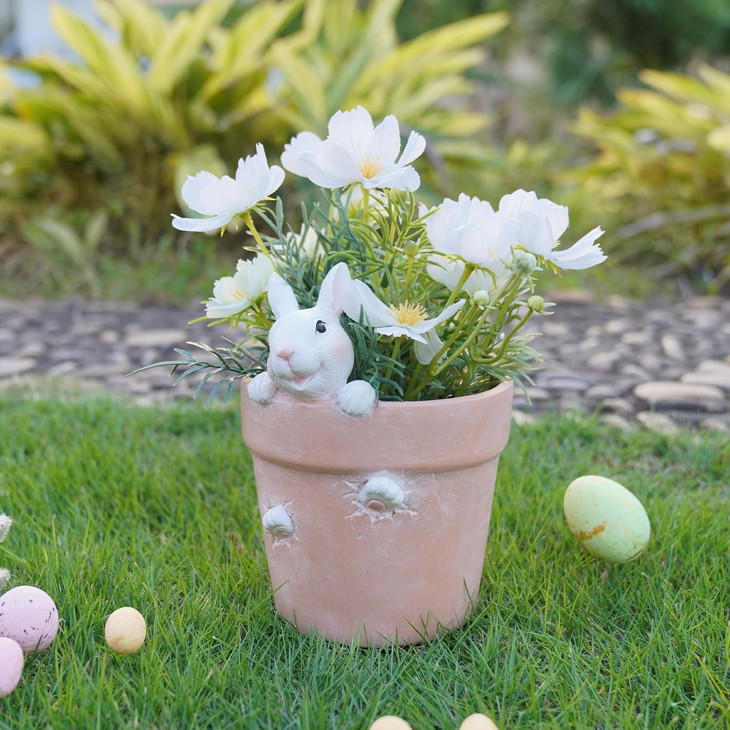 Hop Into Spring with the Newman House Studio Easter Bunny Decorative Planter