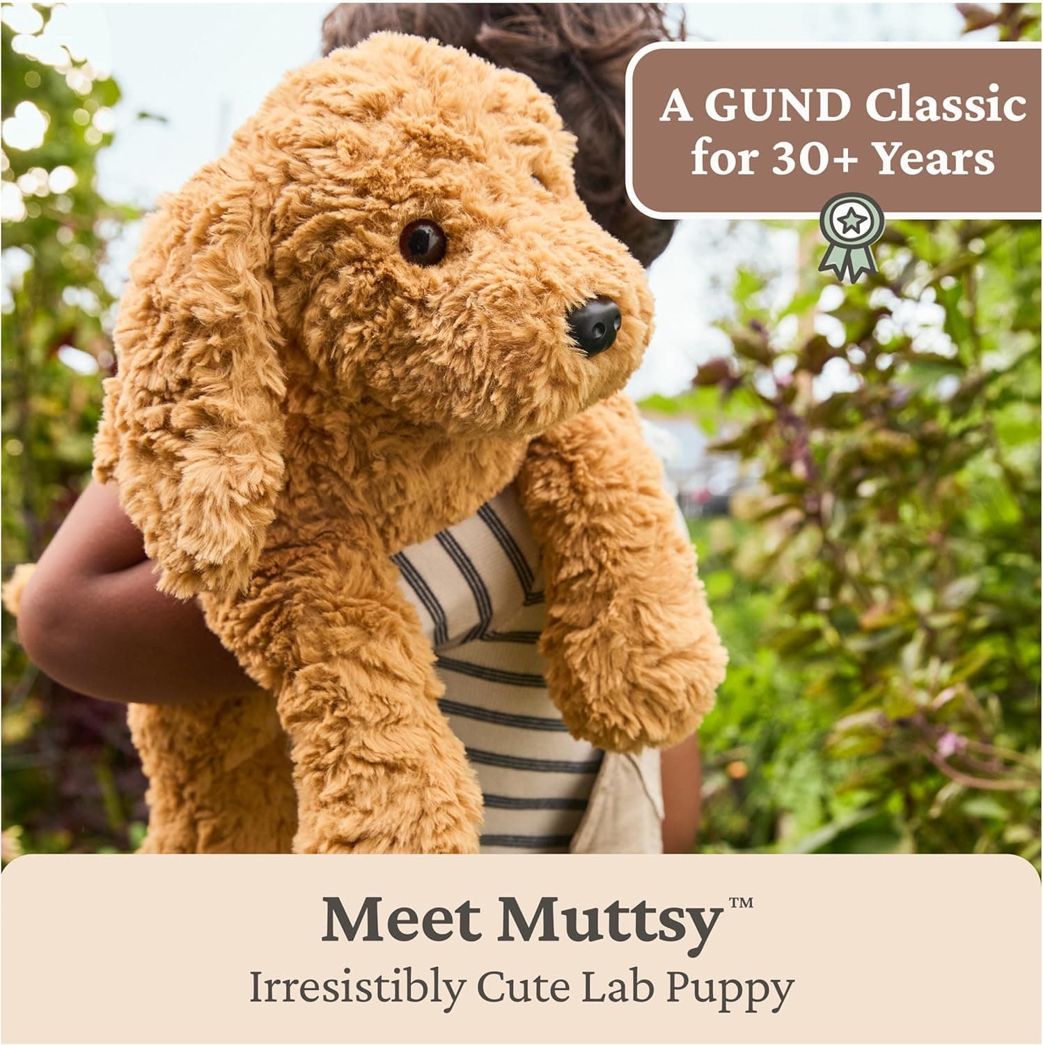 GUND Forever Friends: Muttsy Dog Plush Toy, As Seen on The View, Premium Plush Puppy Stuffed Animal for Ages 0 and Up, Amber, 14” : Toys &amp; Games thumbnail 2