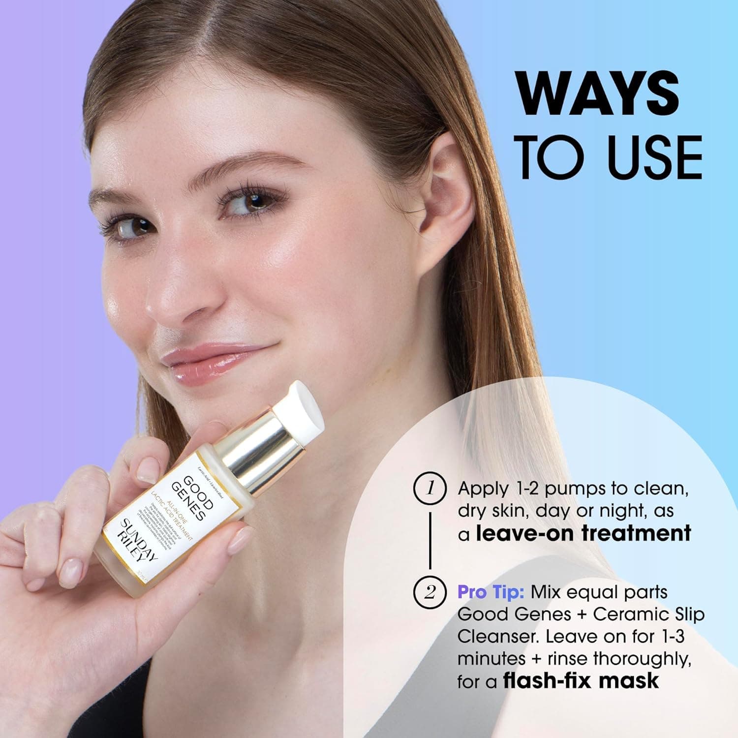 Sunday Riley Good Genes All-in-One Lactic Acid Treatment Face Serum 1.0oz : Beauty &amp; Personal Care thumbnail 5