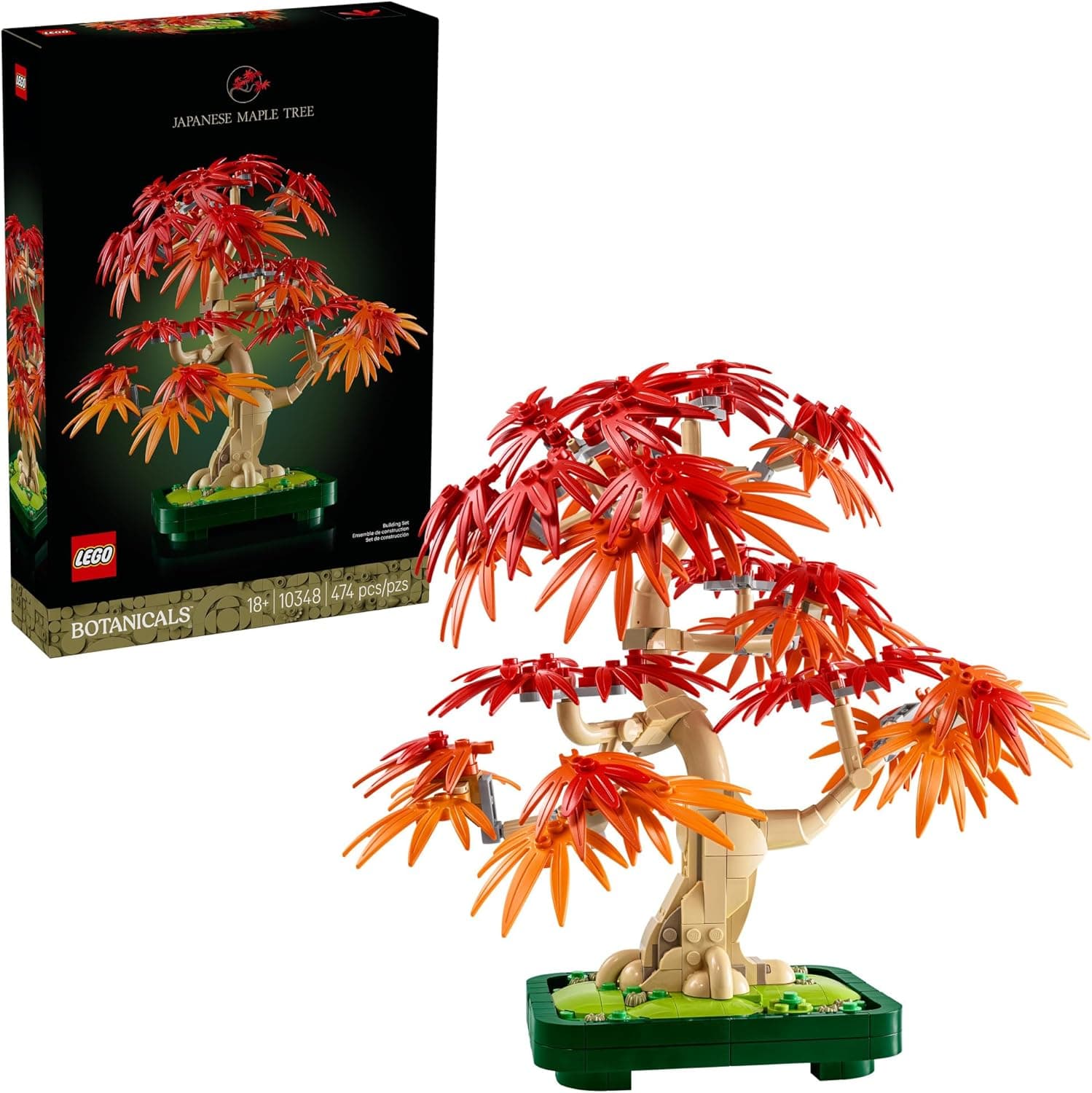 LEGO Botanicals Japanese Red Maple Bonsai Tree Kit view 1