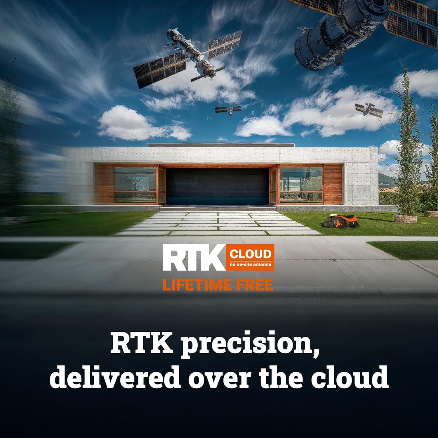 WORX Landroid Vision Cloud Robot Lawn Mower, No Perimeter Wire Robot Mower for 1/4 Acre, AI Obstacle Avoidance and RTK Cloud Navigation, 30% Slope, Auto Mapping, App Control, WR310 : Everything Else thumbnail 5