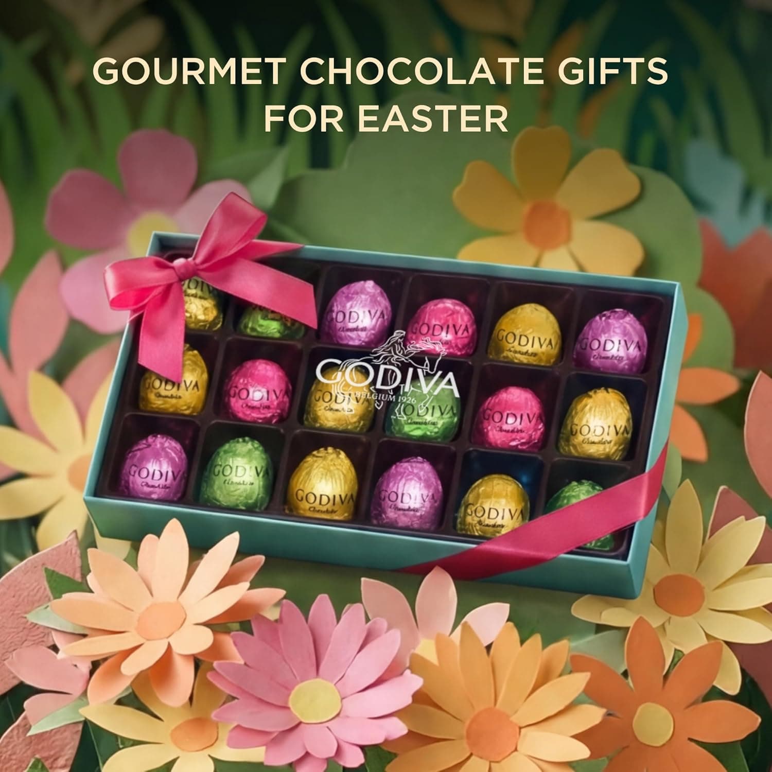 Godiva Chocolate Easter Egg Gift Box - Assorted Milk & Dark Chocolate Mini Eggs, 18 Pieces thumbnail 4
