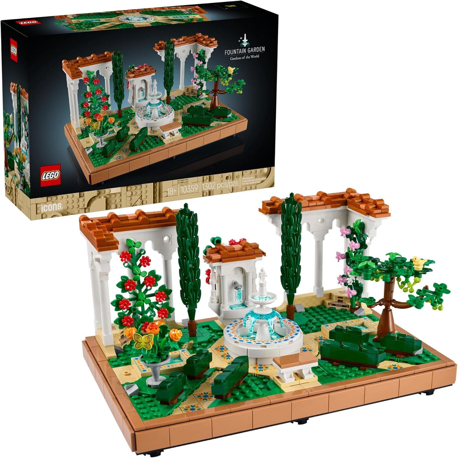 LEGO Icons Fountain Garden Building Set — Easter Gifts gift idea
