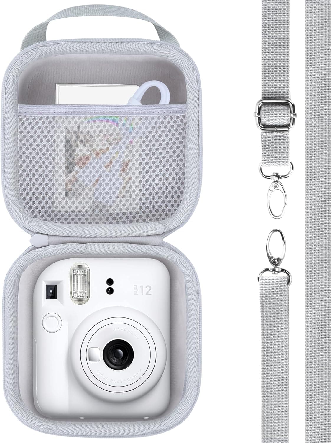 RIYADAone Hard Case Replacement for Fujifilm Instax Mini 12/11 Instant Camera (Ice White Case) : Electronics — Spring Gift Ideas gift idea