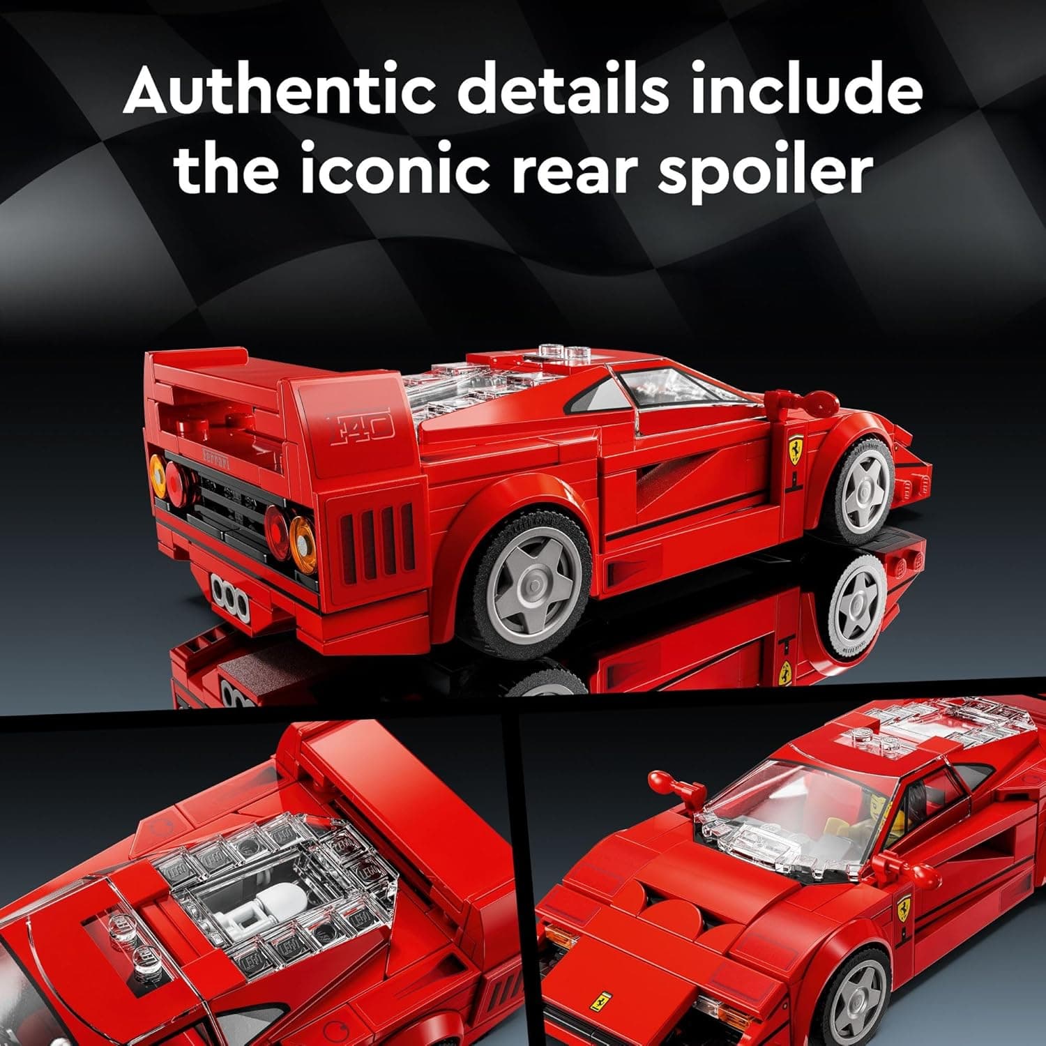LEGO Speed Champions Ferrari F40 Supercar thumbnail 4