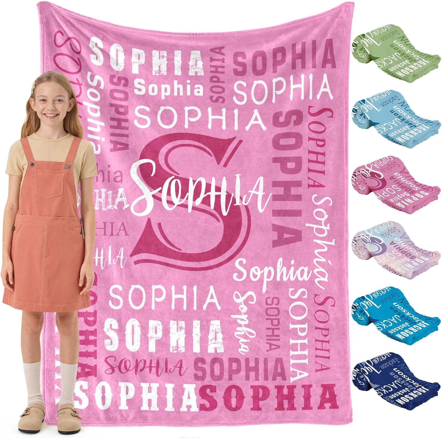 Personalized Flannel Blanket for Teen Girls — Easter Gifts gift idea