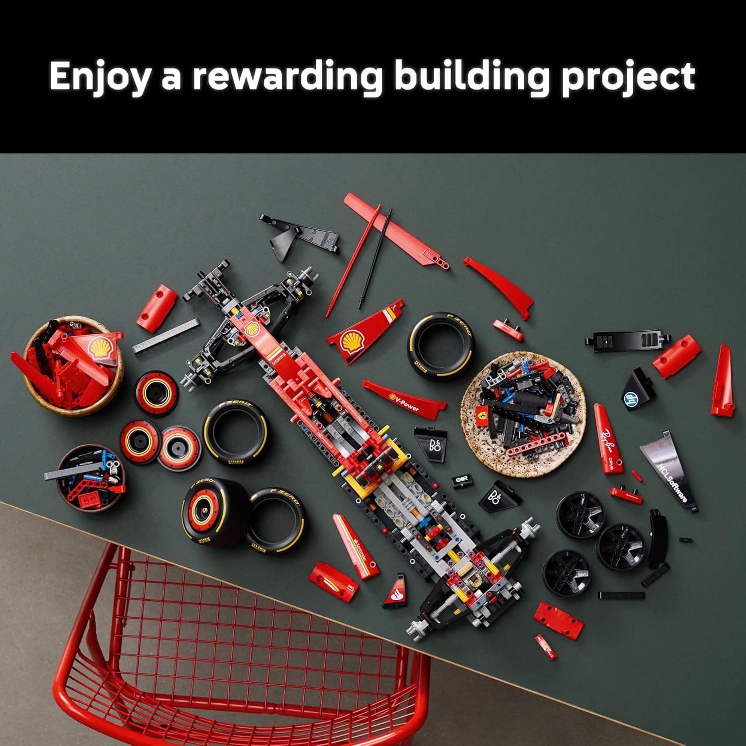 LEGO Technic Ferrari SF-24 F1 Model Car Kit thumbnail 3