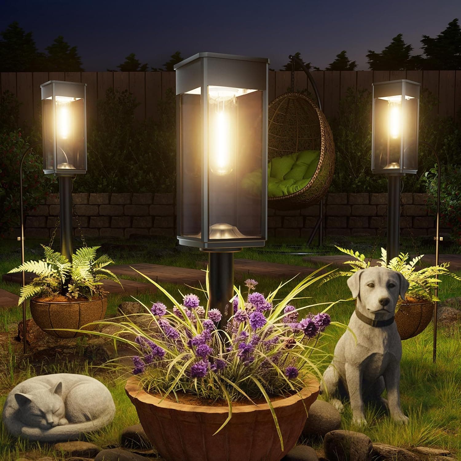 ALFIOT Solar Pathway Lights Outdoor, 8 Pack Bright Solar Lights Outdoor, Auto On/Off, IP65 Waterproof Solar Garden Lights Solar Powered Landscape Lighting for Yard Patio Walkway Driveway Pathway - Amazon.com — Spring Gift Ideas gift idea