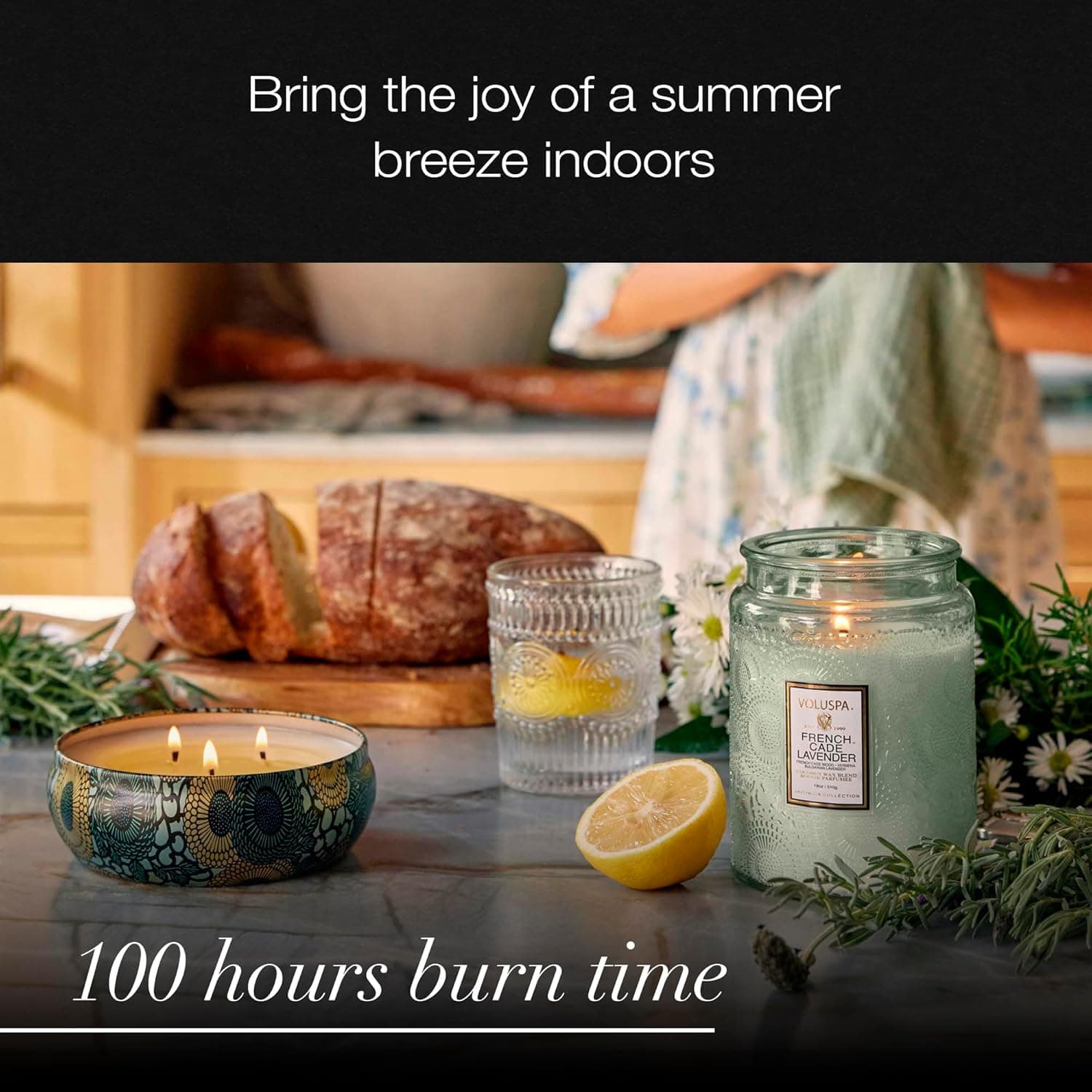 Voluspa French Cade Lavender Candle, 18 oz thumbnail 5