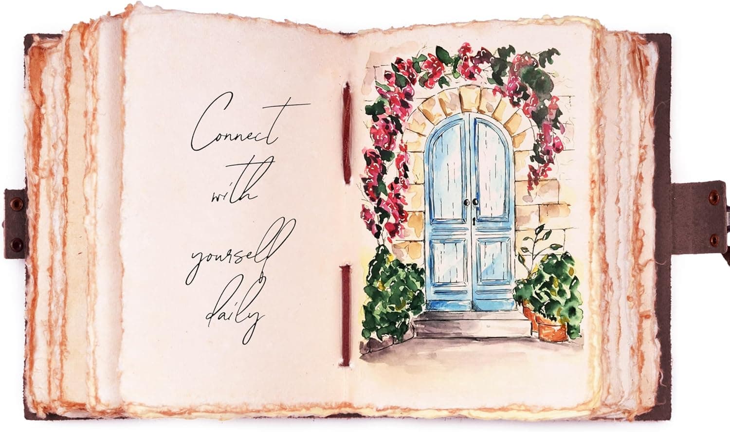 LEATHER VILLAGE Leather Bound Vintage Journal thumbnail 2