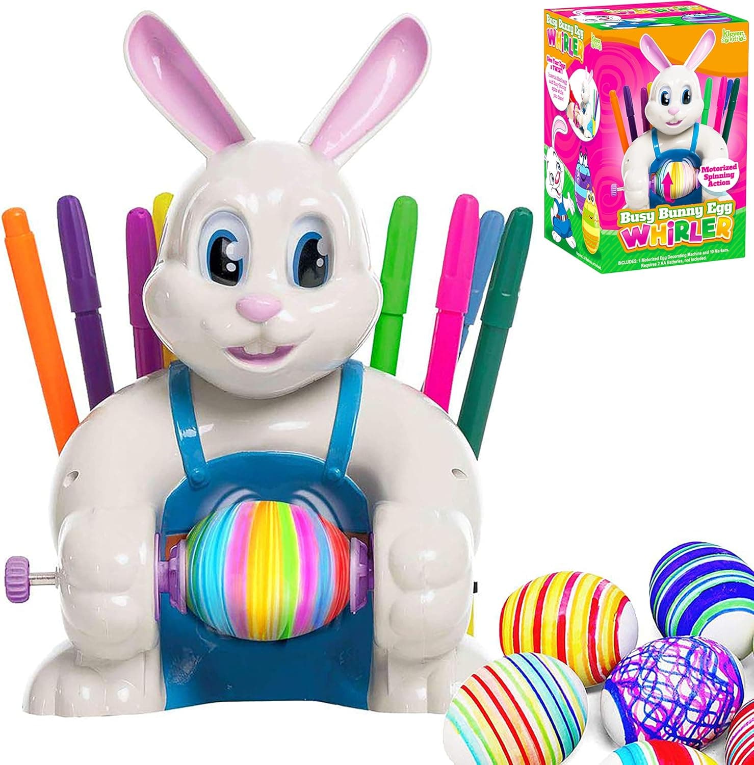 JOYIN Motorized Easter Egg Decorator Kit with Egg Spinner and 10 Markers — Easter Gifts gift idea