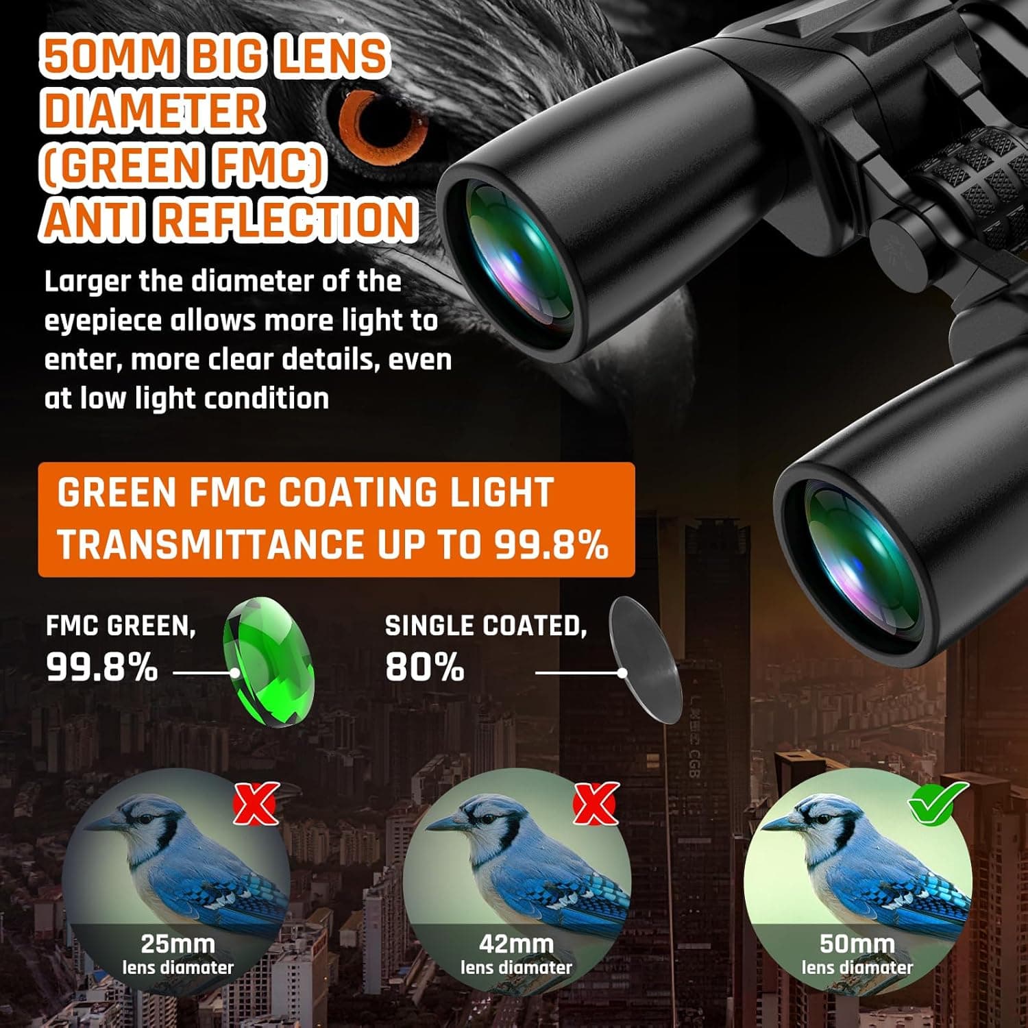 10-30x50 Zoom Binoculars for Adults thumbnail 5
