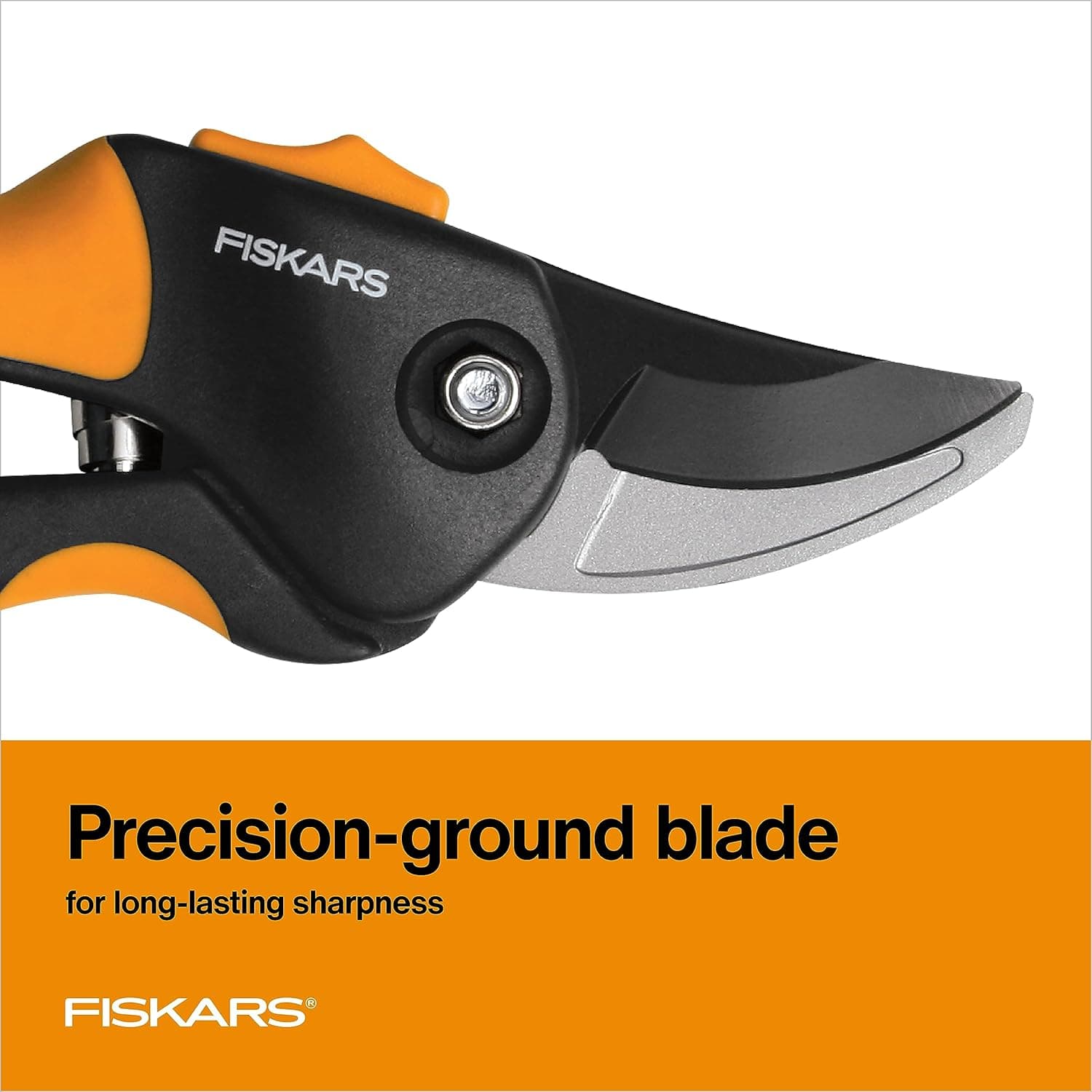 Fiskars Bypass Pruning Shears, Branch Cutter with 5/8" Cut Capacity, Garden Shears with Sharp Steel Blade, Rust Resistant, Ergonomic Pruners with Comfort Handle and Safety Lock, Gardening Hand Tools : Hand Pruners : Patio, Lawn &amp; Garden thumbnail 4